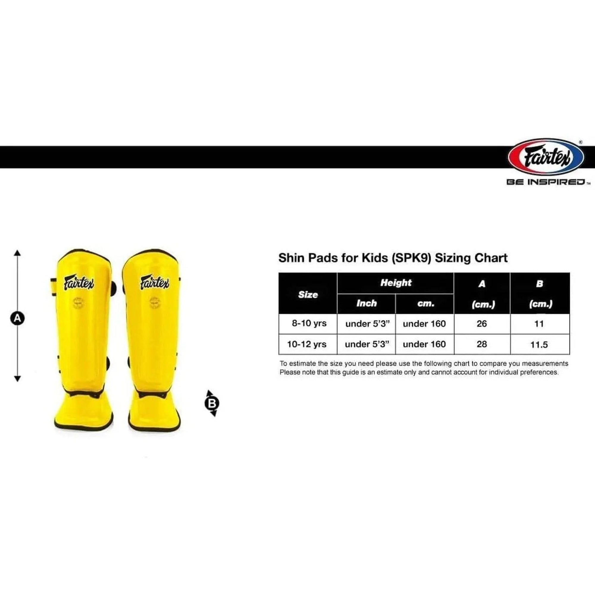 Fairtex SPK9 Youth Shin Guards PU Leather