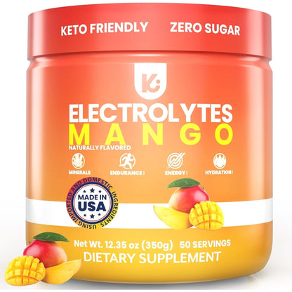 Keppi Keto Electrolytes Powder No Sugar - Sugar Free Electrolytes - Keto Hydration Electrolytes - Made in USA - Delicious Raspberry Lemonade Flavor - Mixes Easily No Clumps