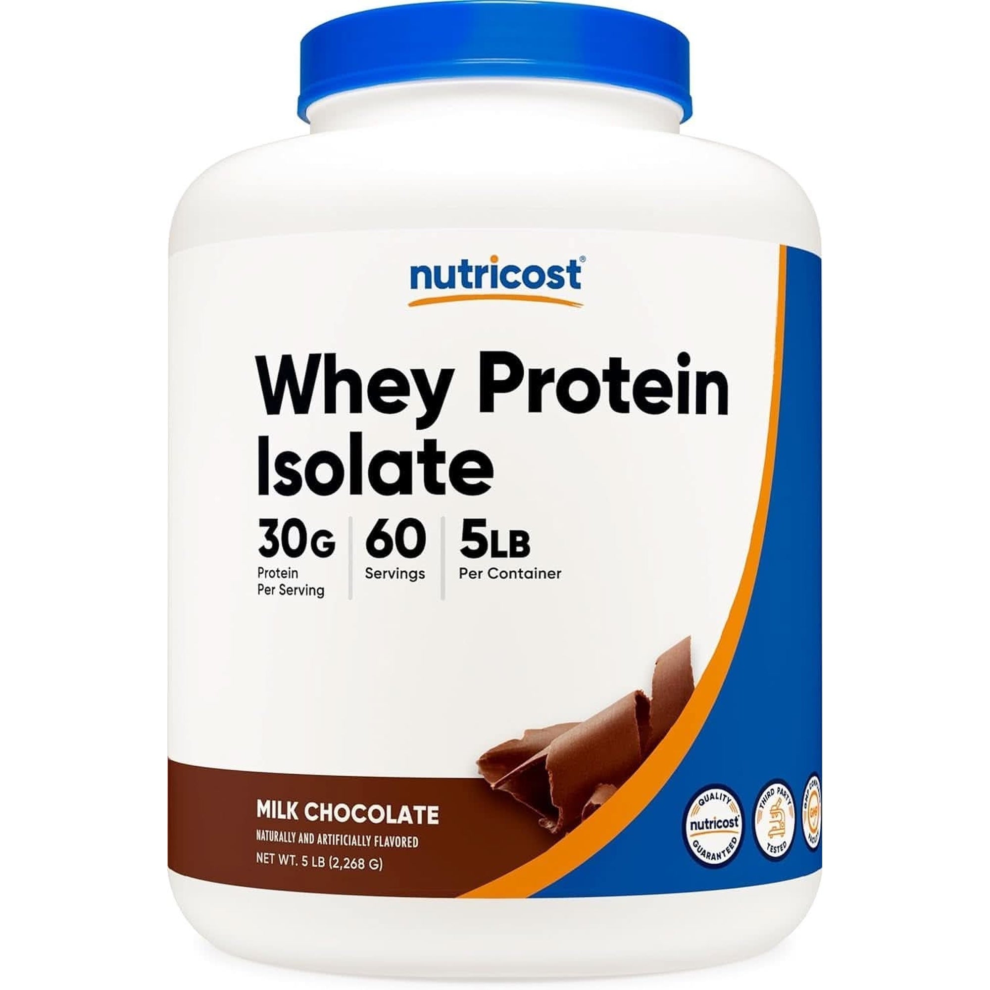 Nutricost Isolate Whey Protein Powder, Vanilla, 5 Pounds