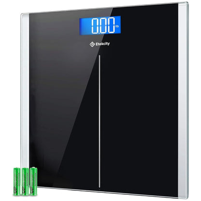 Etekcity Bathroom Scale for Body Weight, Digital Weighing Machine for People, Accurate & Large LCD Backlight Display, 6Mm Tempered Glass, 400 Lbs