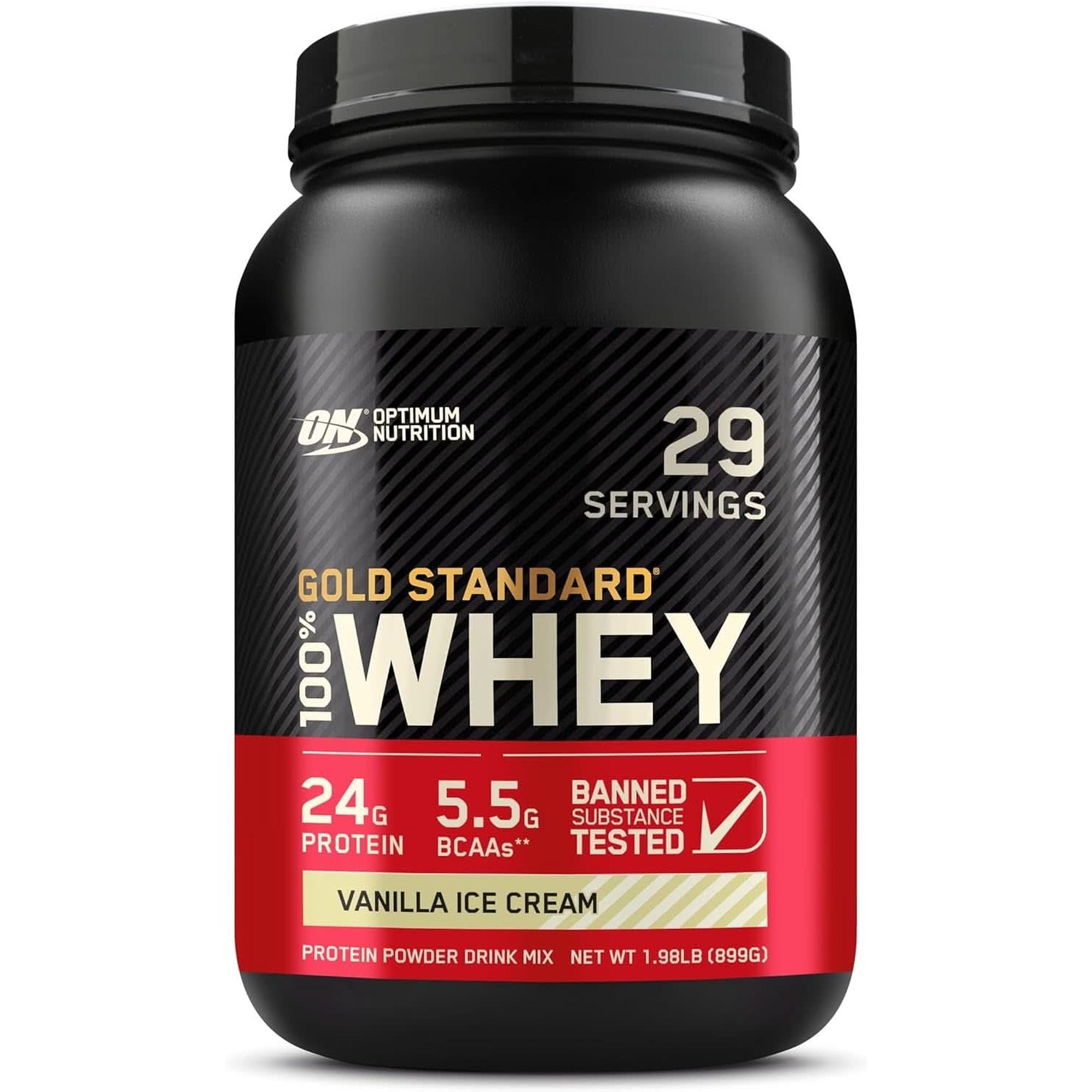 Optimum Nutrition Gold Standard 100% Whey Protein Powder, Double Rich Chocolate, 2 Pound (Packaging May Vary)