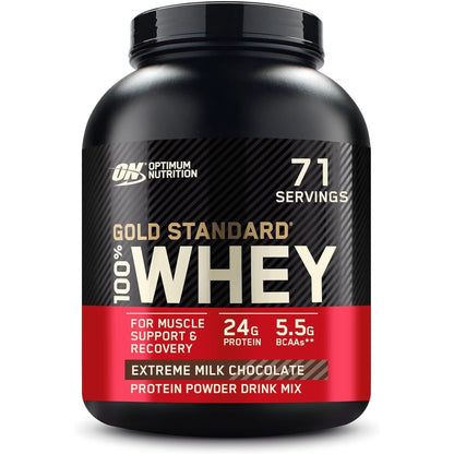 Optimum Nutrition Gold Standard 100% Whey Protein Powder, Double Rich Chocolate, 2 Pound (Packaging May Vary)