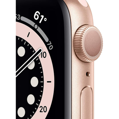 Apple Watch Series 6 (GPS, 40Mm) - Gold Aluminum Case with Pink Sand Sport Band (Renewed)