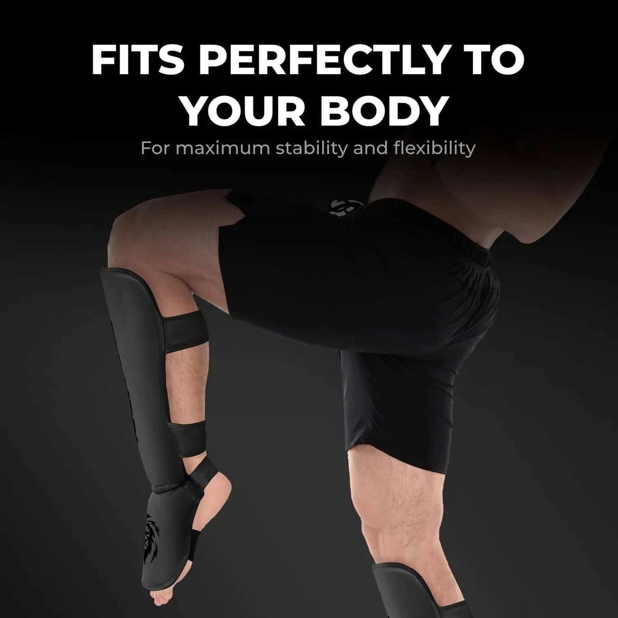 FIGHTR® Shin Guards - with a and Ideal Padding