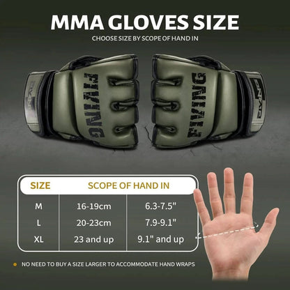 FIVING MMA Gloves for Men & Women,Boxing Gloves for Punching Bag,Sparring,Training,Muay Thai,Mma,Martial Arts Bag Gloves,Kickboxing Gloves with Open Palms