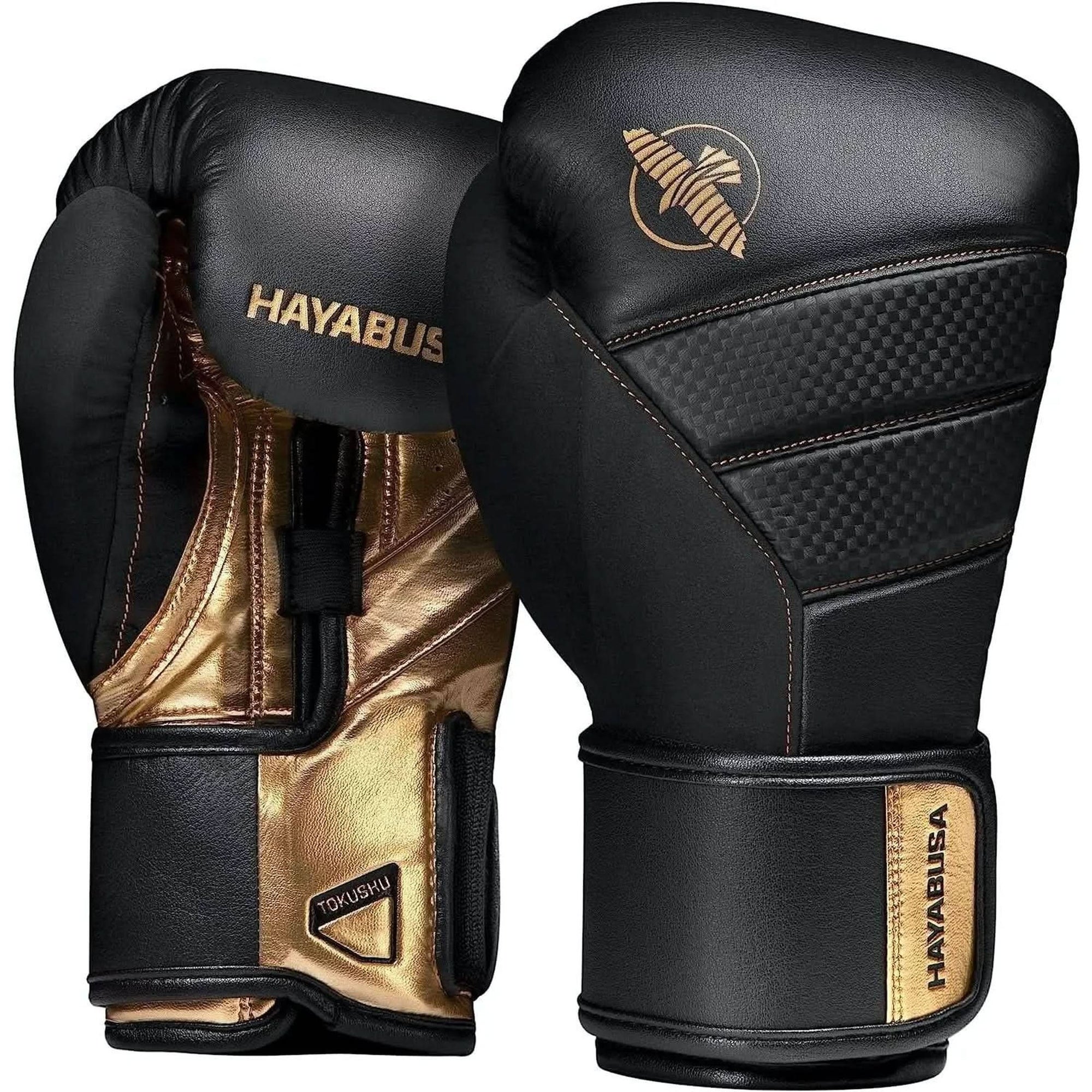 Hayabusa T3 Boxing Gloves for Men and Women Wrist and Knuckle Protection, Dual-X Hook and Loop Closure, Splinted Wrist Support, 5 Layer Foam Knuckle Padding