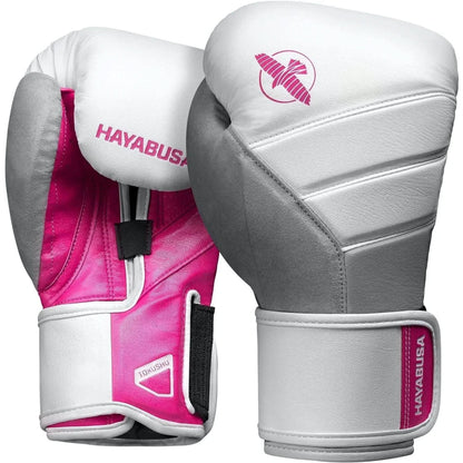 Hayabusa T3 Boxing Gloves for Men and Women Wrist and Knuckle Protection, Dual-X Hook and Loop Closure, Splinted Wrist Support, 5 Layer Foam Knuckle Padding