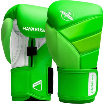 Hayabusa T3 Boxing Gloves for Men and Women Wrist and Knuckle Protection, Dual-X Hook and Loop Closure, Splinted Wrist Support, 5 Layer Foam Knuckle Padding