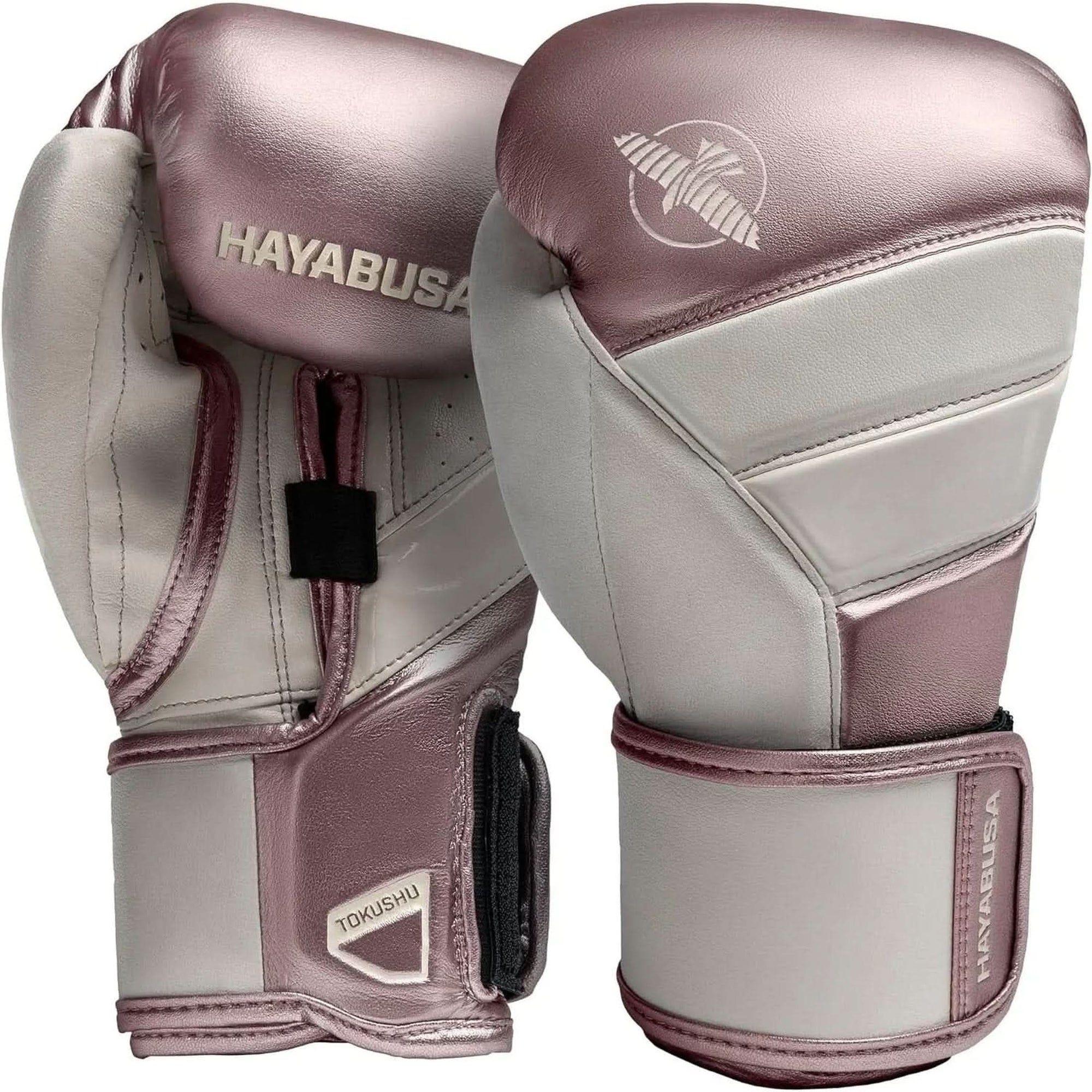 Hayabusa T3 Boxing Gloves for Men and Women Wrist and Knuckle Protection, Dual-X Hook and Loop Closure, Splinted Wrist Support, 5 Layer Foam Knuckle Padding