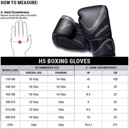 Hayabusa H5 Boxing Gloves for Men and Women