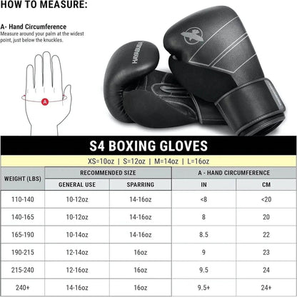 Hayabusa S4 Leather Boxing Gloves for Women & Men