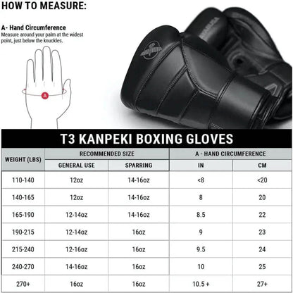 Hayabusa T3 Kanpeki Leather Boxing Gloves Men and Women for Training Sparring Heavy Bag and Mitt Work