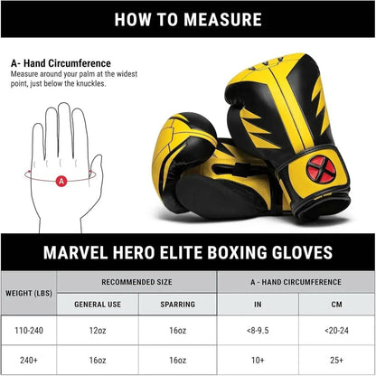 Hayabusa Marvel Hero Elite Boxing Gloves for Men and Women