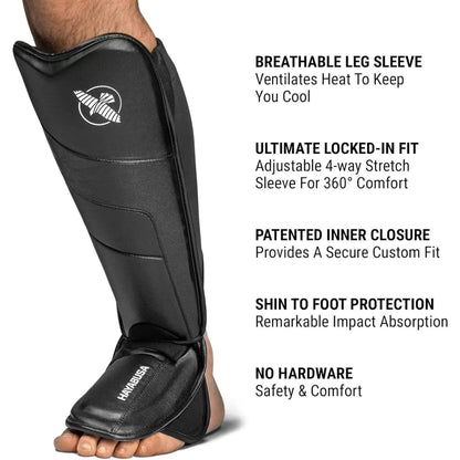 Hayabusa T3 Full-Back Shin Guards