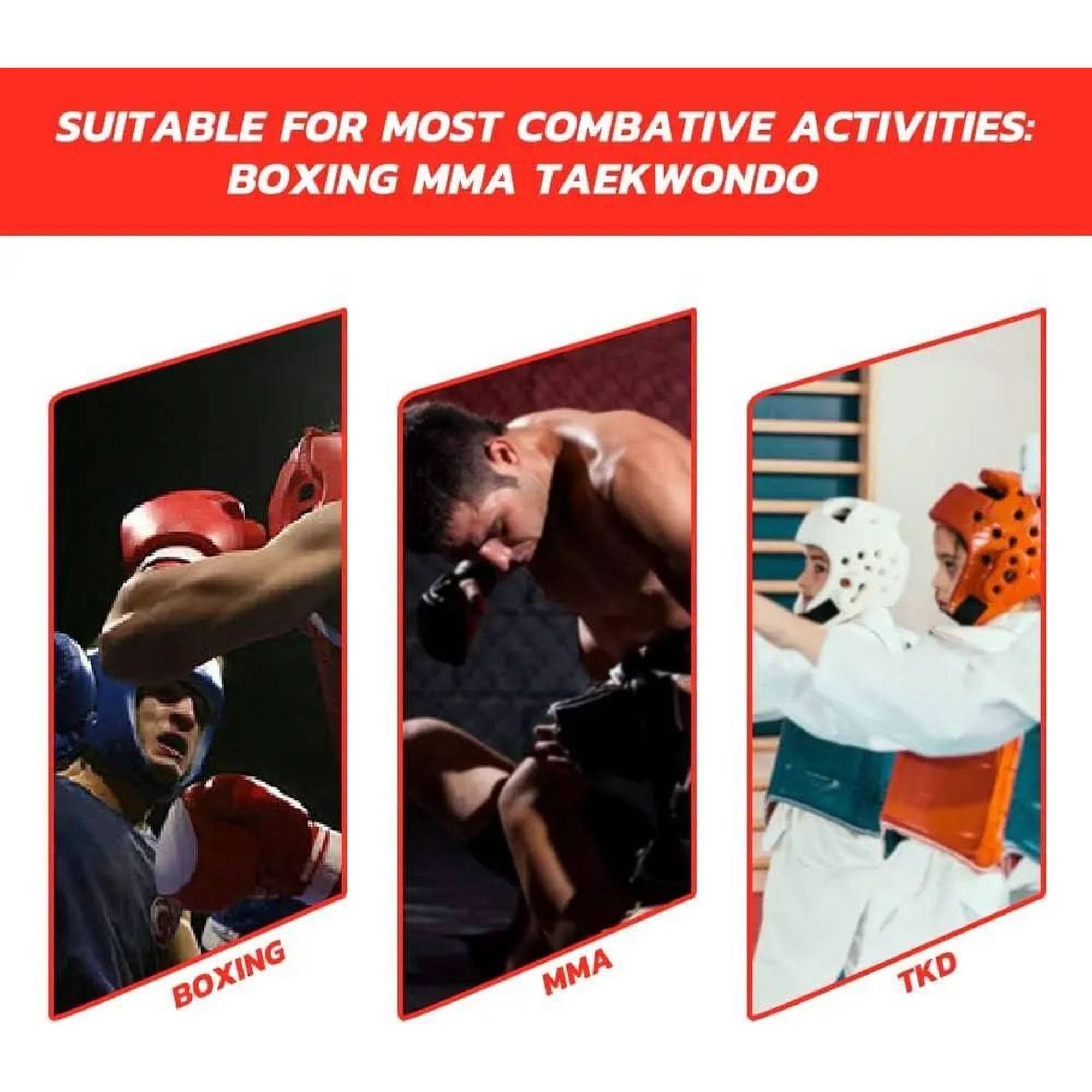 Langray Boxing Headgear for Kids Adults: MMA Kickboxing Headgear with Mesh, Headgear for Sparring Karate Taekwondo Martial Arts