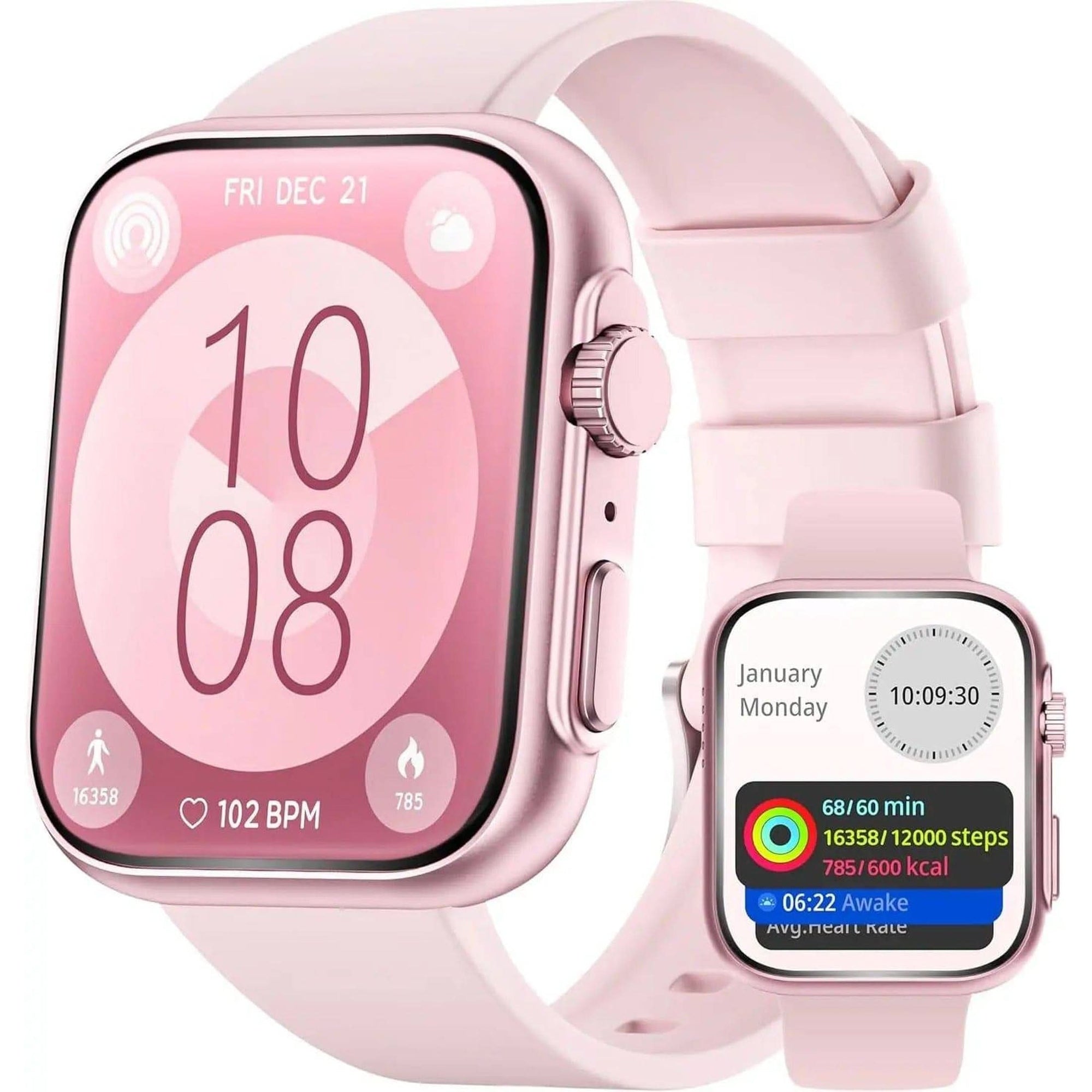 Smart Watch for Android Iphone 46Mm , Answer/Make Call, 24/7 Heart Rate/Spo2/Sleep/Stress Monitor