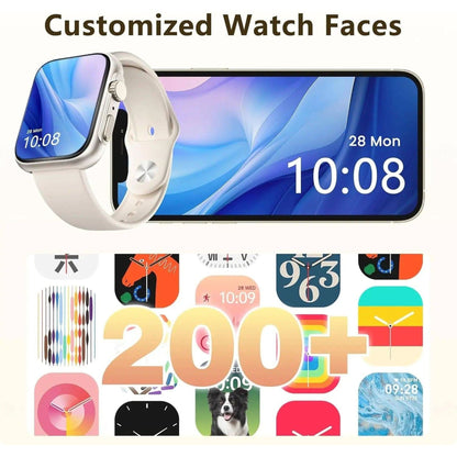 Smart Watch for Android Iphone 46Mm , Answer/Make Call, 24/7 Heart Rate/Spo2/Sleep/Stress Monitor