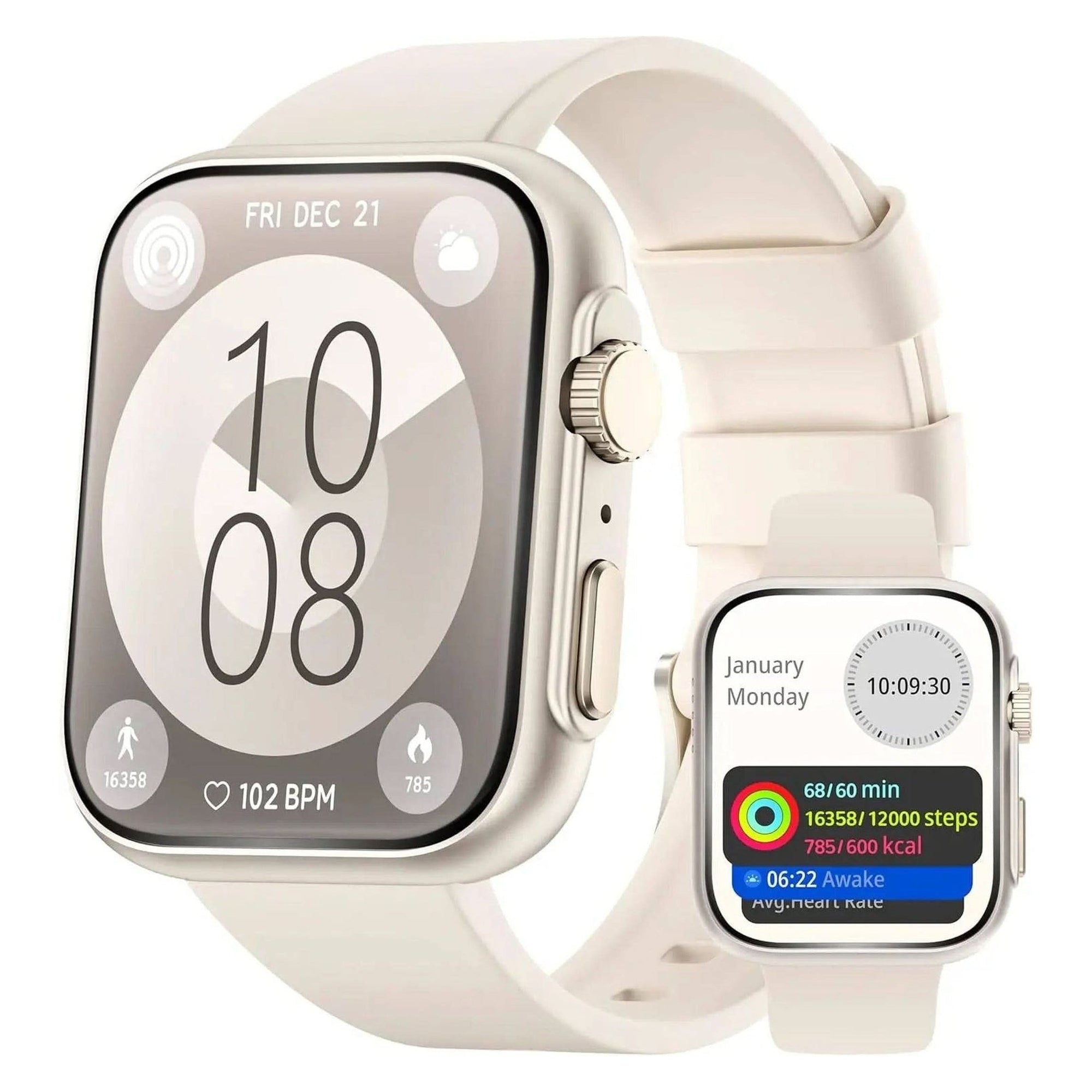 Smart Watch for Android Iphone 46Mm , Answer/Make Call, 24/7 Heart Rate/Spo2/Sleep/Stress Monitor