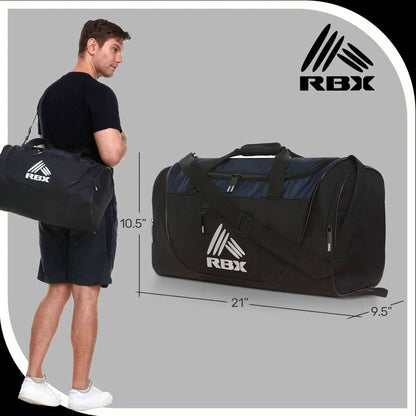 RBX Gym Bags for Men, Small Gym Bag for Women with Shoe Compartment