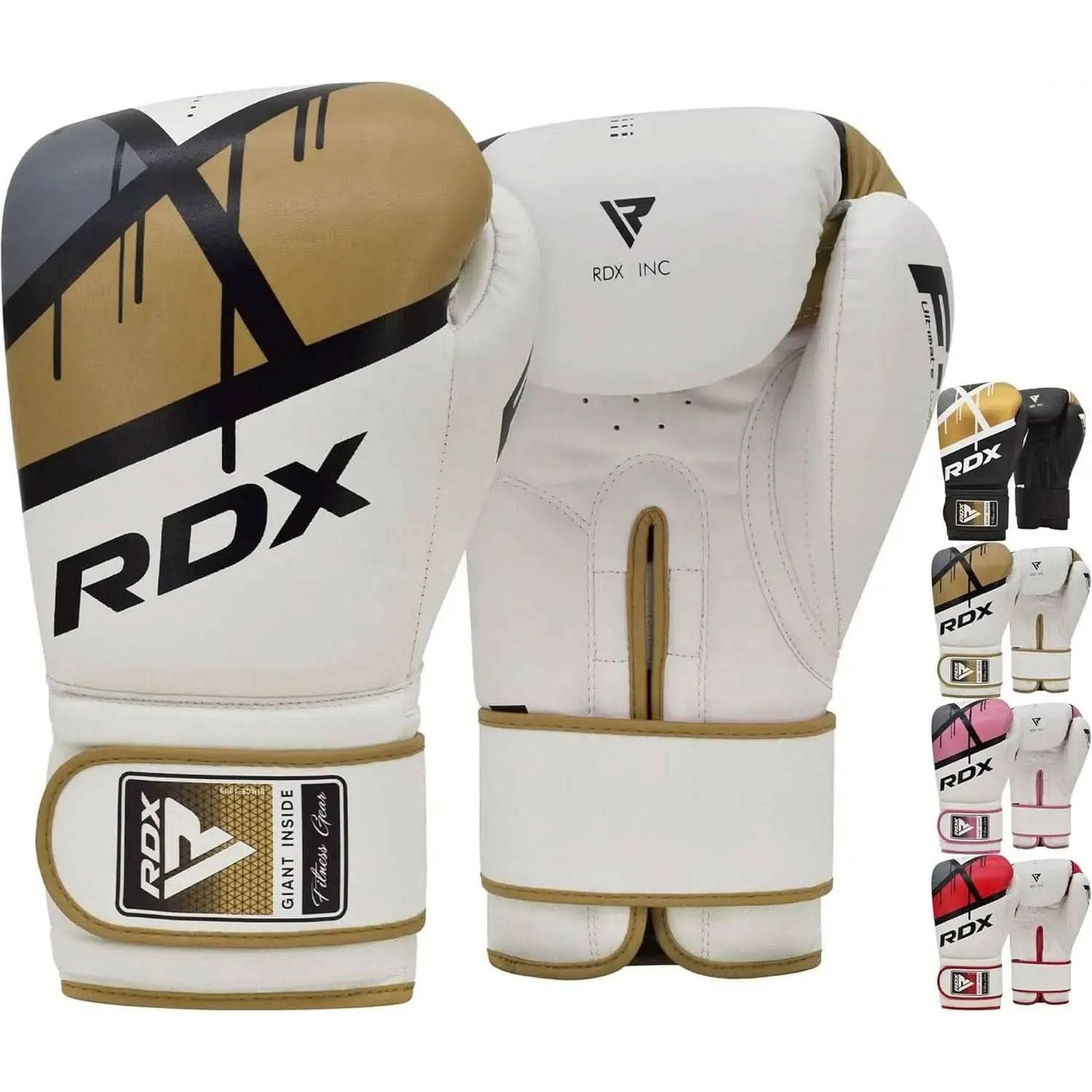 RDX Boxing Gloves EGO, Sparring Muay Thai Kickboxing MMA Heavy Training Mitts, Maya Hide Leather, Ventilated, Long Support, Punching Bag Workout Pads, Men Women Adult 8 10 12 14 16 Oz