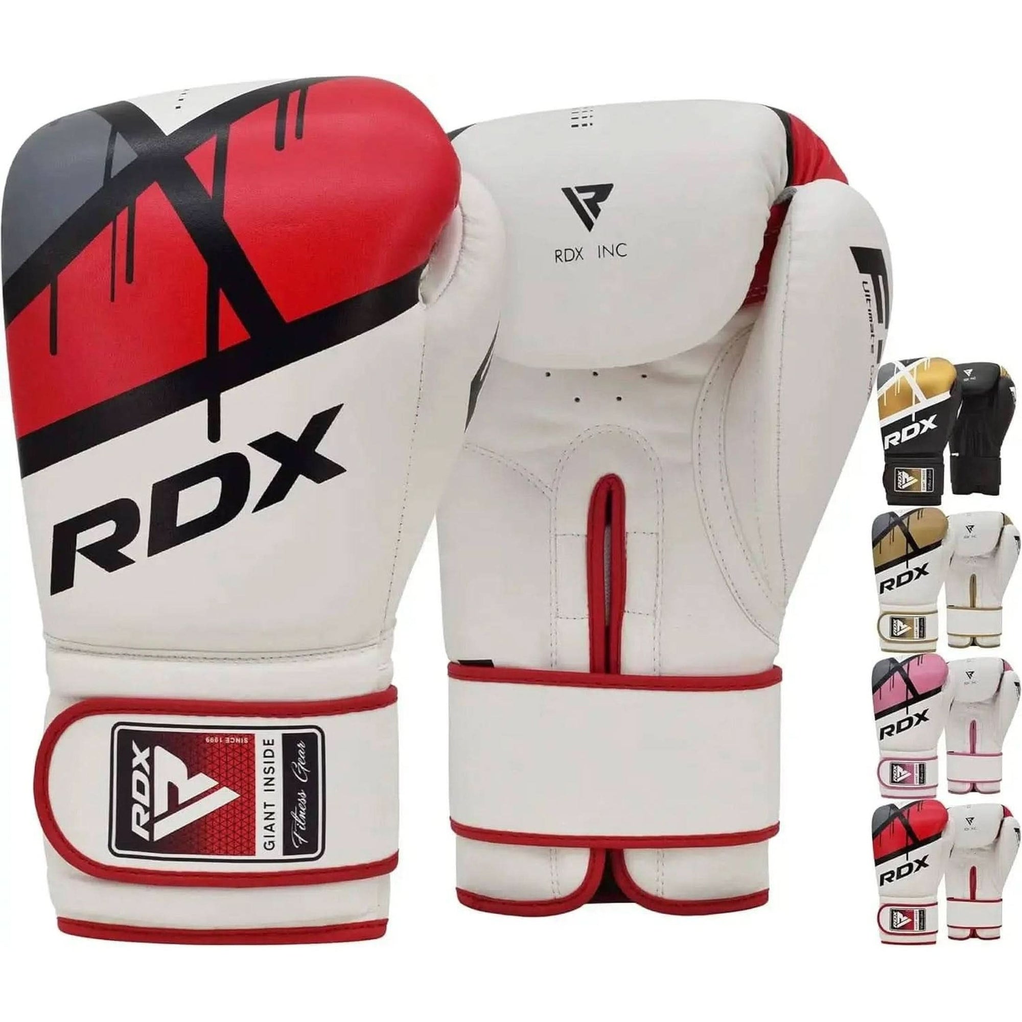 RDX Boxing Gloves EGO, Sparring Muay Thai Kickboxing MMA Heavy Training Mitts, Maya Hide Leather, Ventilated, Long Support, Punching Bag Workout Pads, Men Women Adult 8 10 12 14 16 Oz