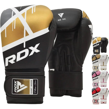 RDX Boxing Gloves EGO, Sparring Muay Thai Kickboxing MMA Heavy Training Mitts, Maya Hide Leather, Ventilated, Long Support, Punching Bag Workout Pads, Men Women Adult 8 10 12 14 16 Oz