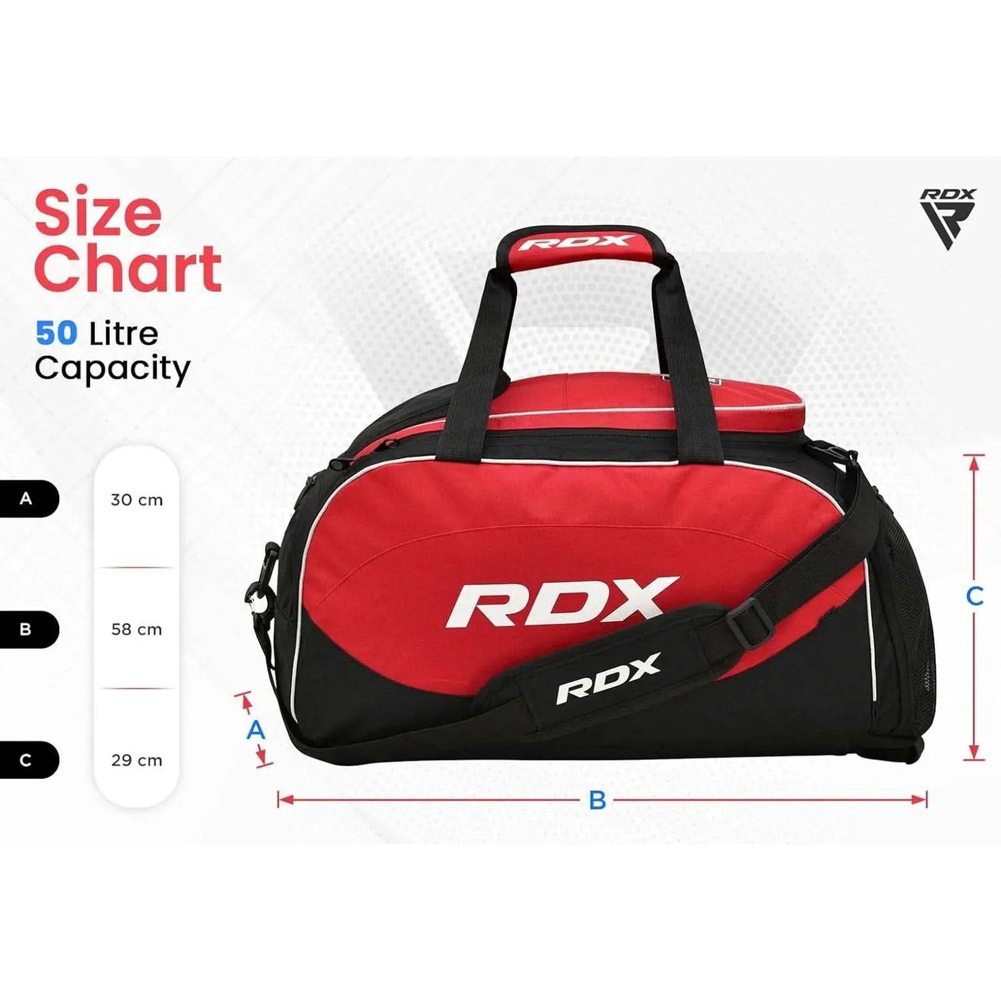 RDX Kit Bag Gym Duffle Sports Holdall Gear MMA Fitness Exercise Equipment