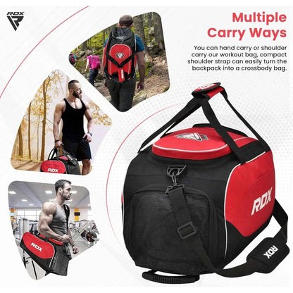 RDX Kit Bag Gym Duffle Sports Holdall Gear MMA Fitness Exercise Equipment