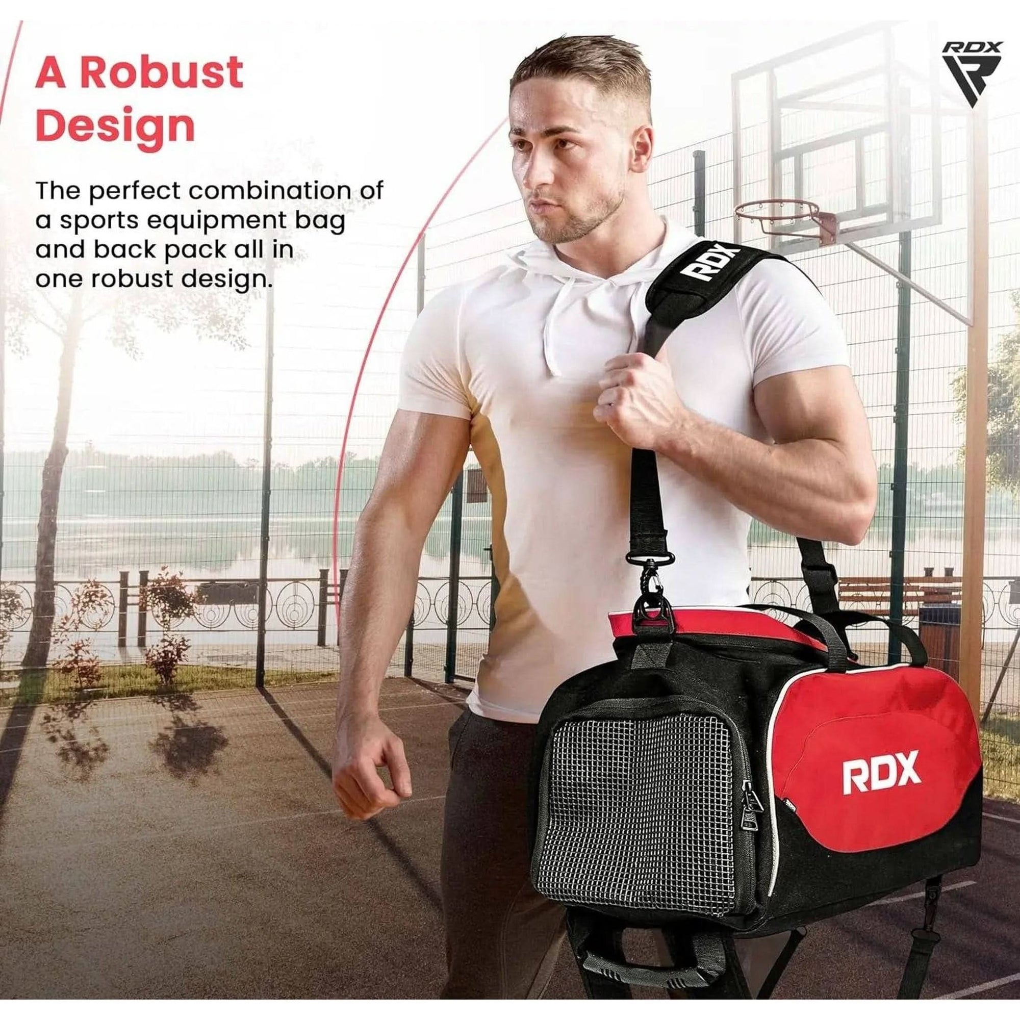 RDX Kit Bag Gym Duffle Sports Holdall Gear MMA Fitness Exercise Equipment