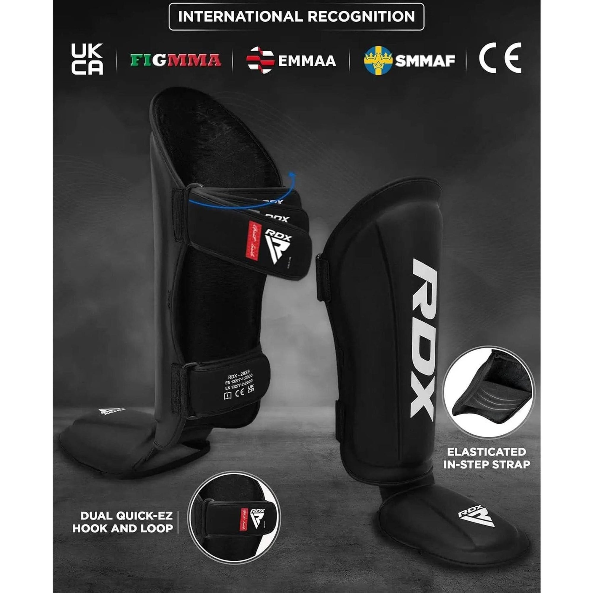 RDX Shin Guards Kickboxing Muay Thai, SATRA SMMAF Approved