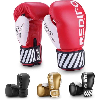 Boxing Gloves for Men & Women, Premium Leather Sparring Heavy Bag Training Gloves, Pro Punching Bag Gloves for Muay Thai, Kickboxing, MMA