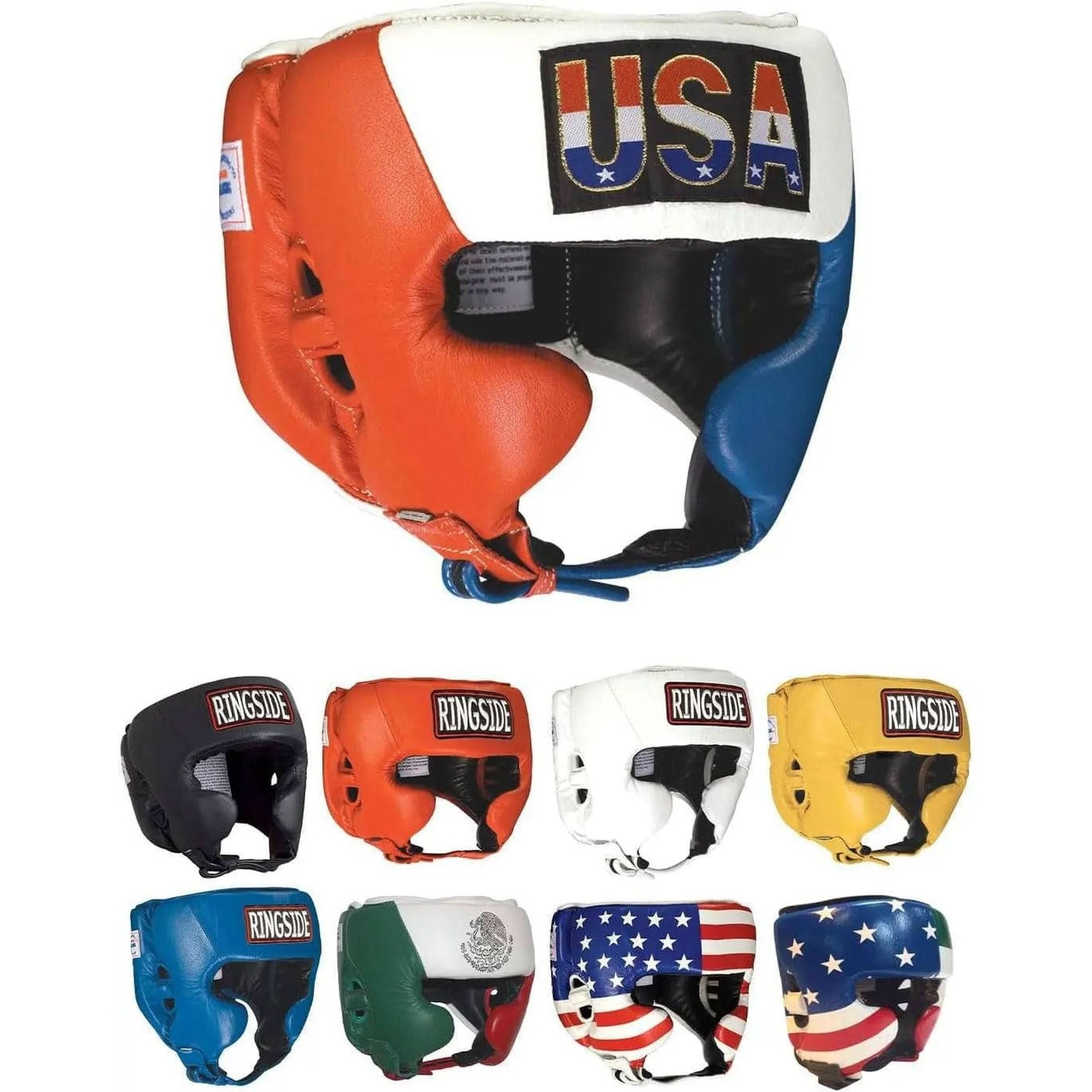 Ringside Competition Boxing Muay Thai MMA Sparring Head Protection Headgear with Cheeks