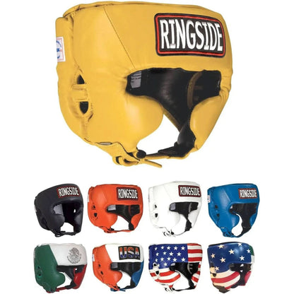 Ringside Competition Boxing Muay Thai MMA Sparring Head Protection Headgear with Cheeks