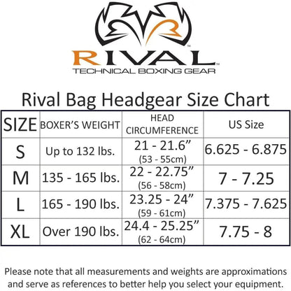 RIVAL Boxing RHG100 Professional Headgear - Lightweight Construction with Wide, Lateral Eye Opening for Maximum Visibility