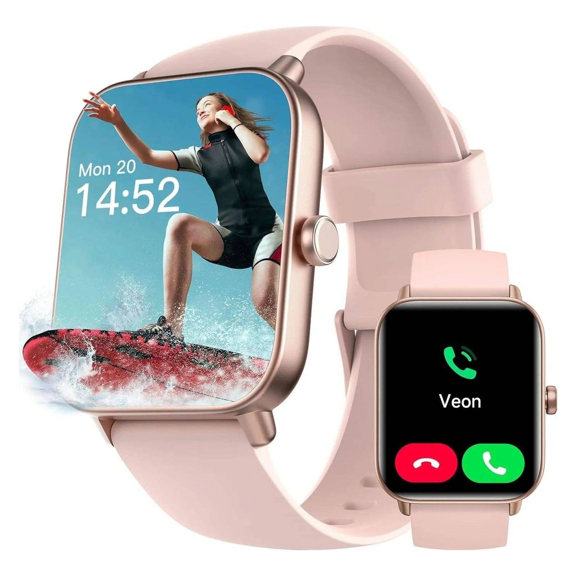 Smart Watch for Men Women Answer/Make Calls 1.8" Touch Screen Fitness Tracker for Iphone