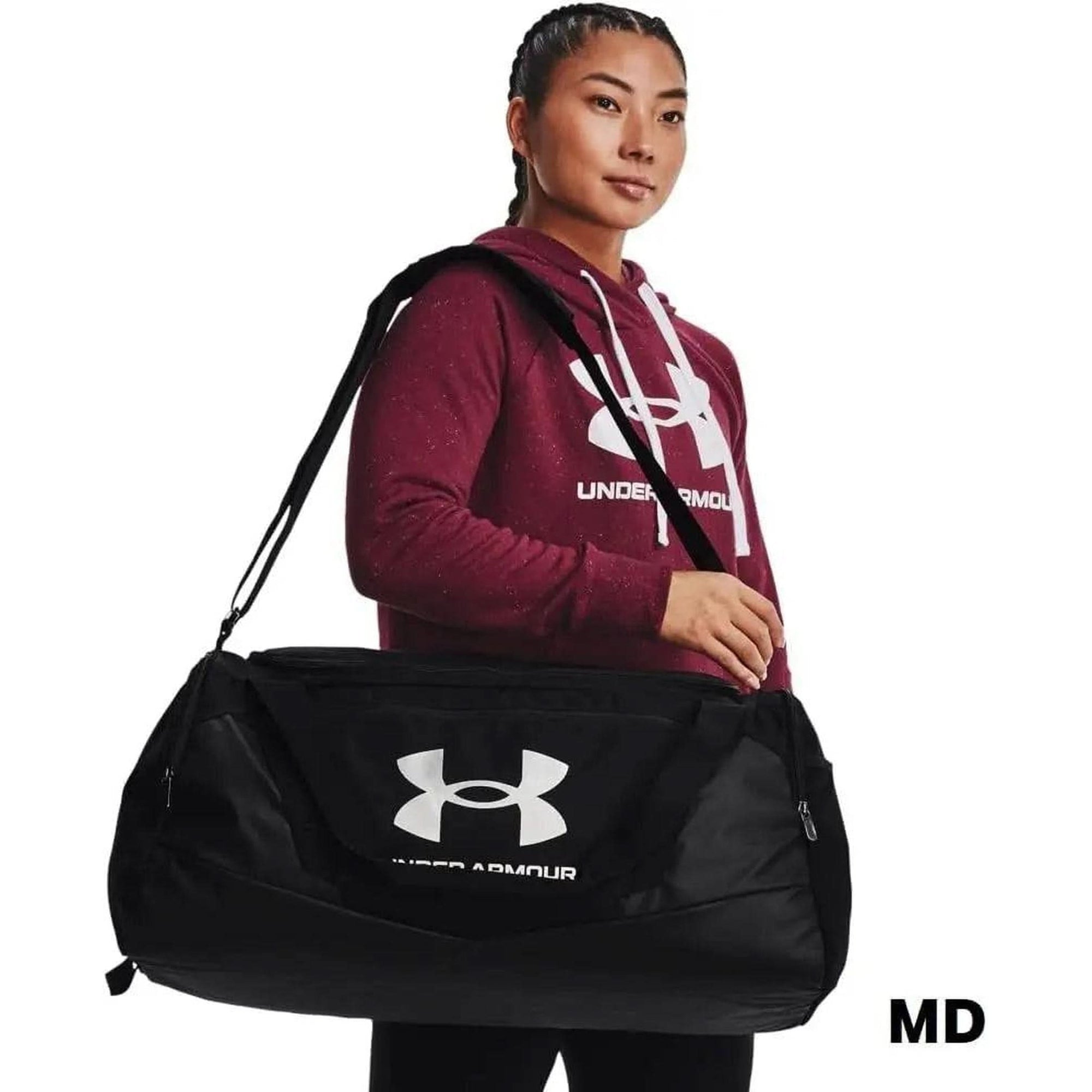 Under Armour Unisex-Adult Undeniable 5.0 Duffle , Black 001 /Metallic Silver , Medium