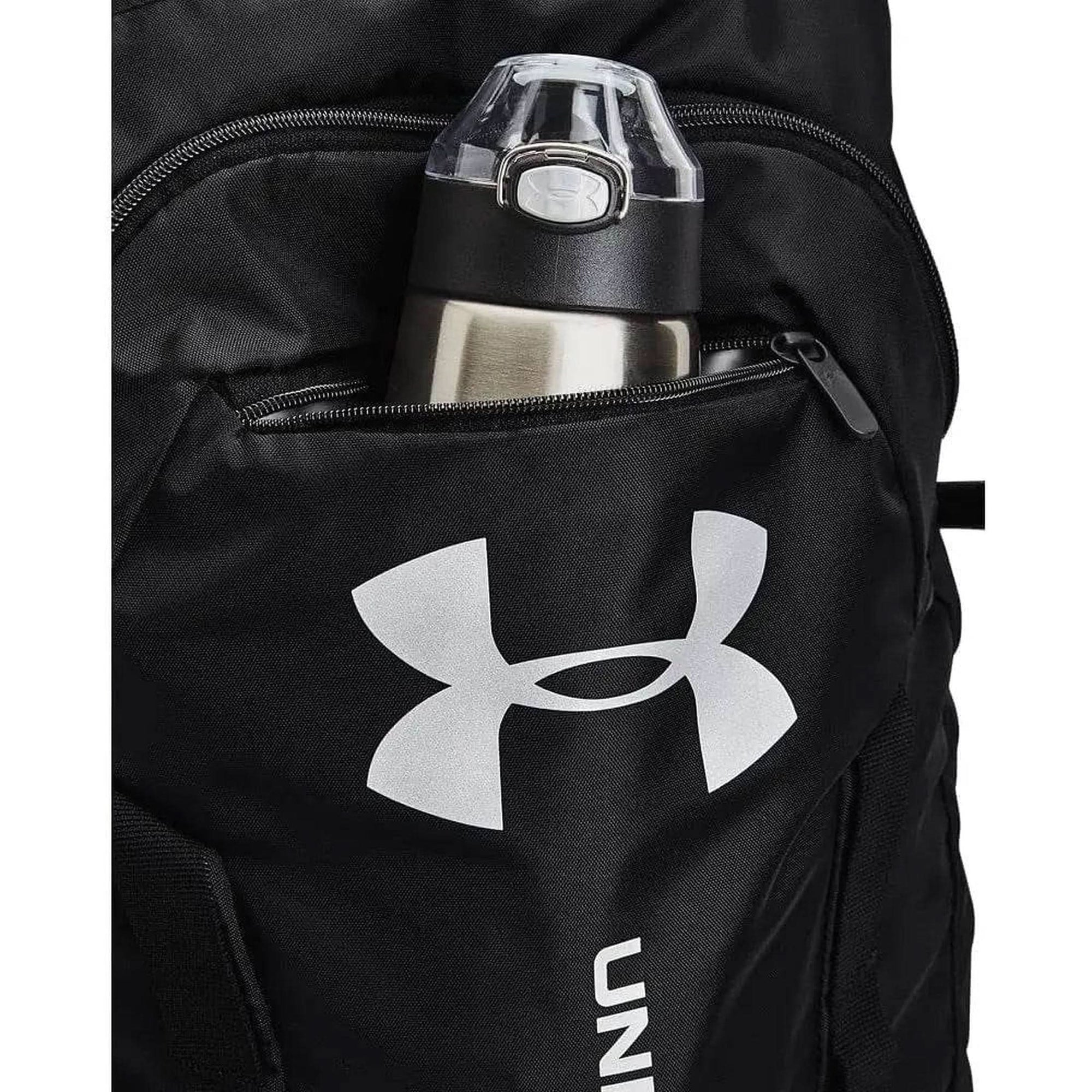 Under Armour Sackpack -Adult Undeniable Sackpack , Black 001 /Metallic Silver , One Size Fits Most