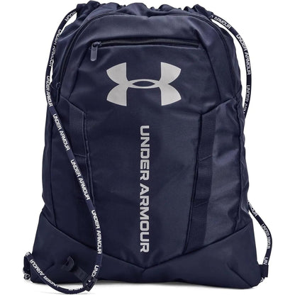 Under Armour Sackpack -Adult Undeniable Sackpack , Black 001 /Metallic Silver , One Size Fits Most