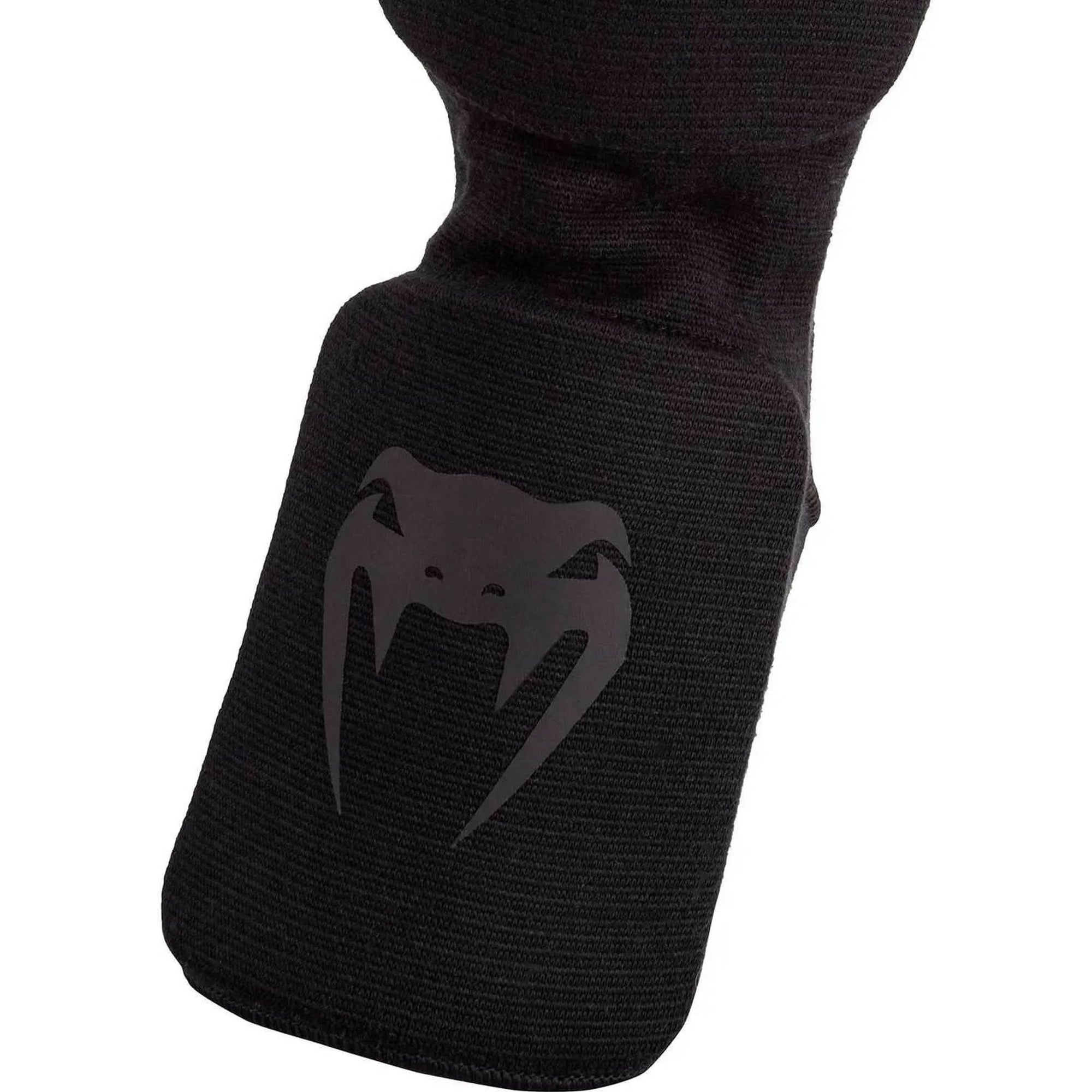 Venum Kontact Shinguards - Black/Black, One Size