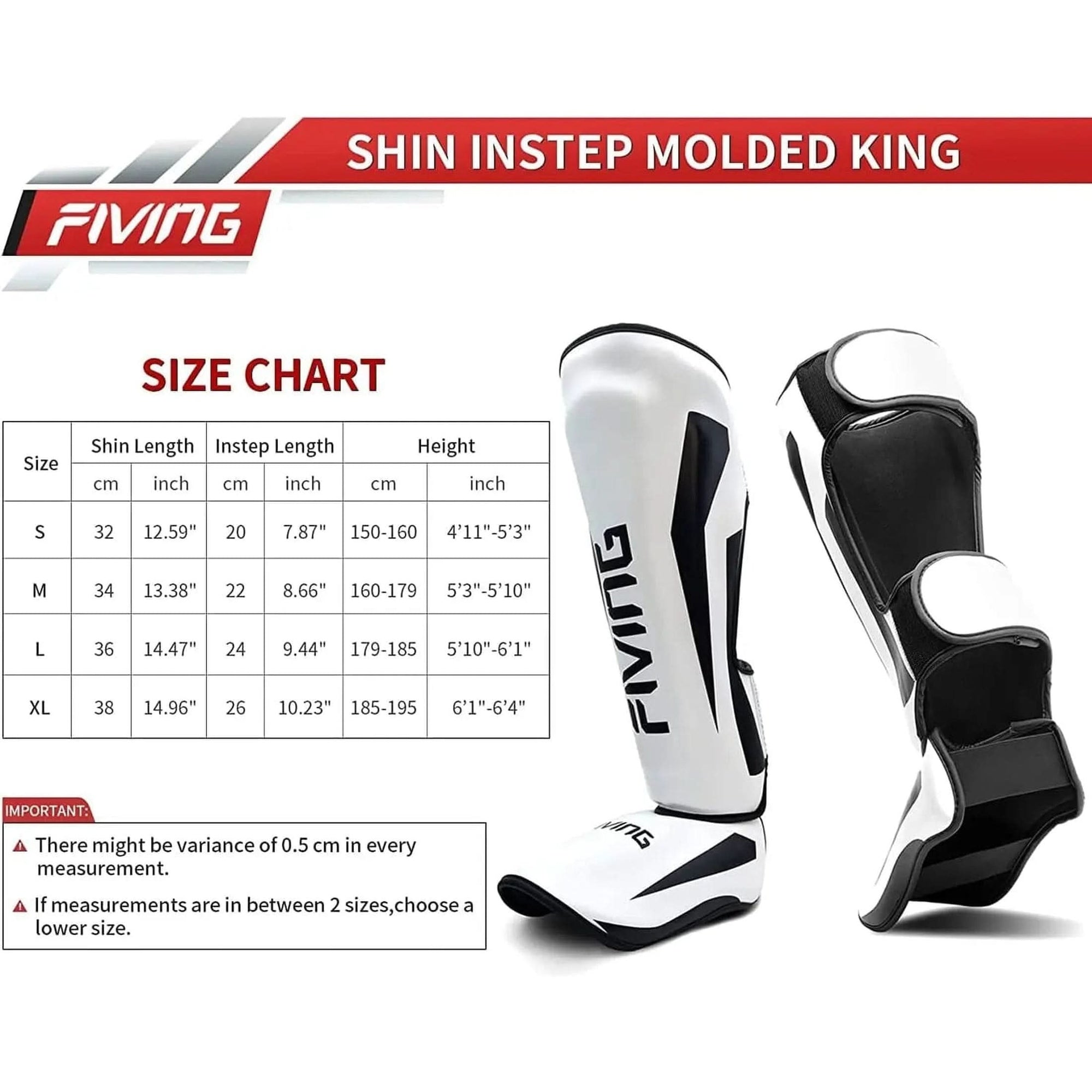 FIVING MMA Martial Arts Shin Guards